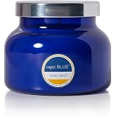 Capri Blue Volcano Scented Candles - Luxury Glass Jar Candles for Home Scented with Tropical Fruit &amp; Sugared Citrus - Soy Wax Blend - Blue Color (19 oz)