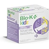 Bio K+ Daily Probiotic for Kids, Probiotic Powder with 500 CFU Limosilactobacillus fermentum LC40® and 60 IU Vitamin D3, Shelf-Stable, Non GMO, Gluten Free - 28 Single-Serve Packets