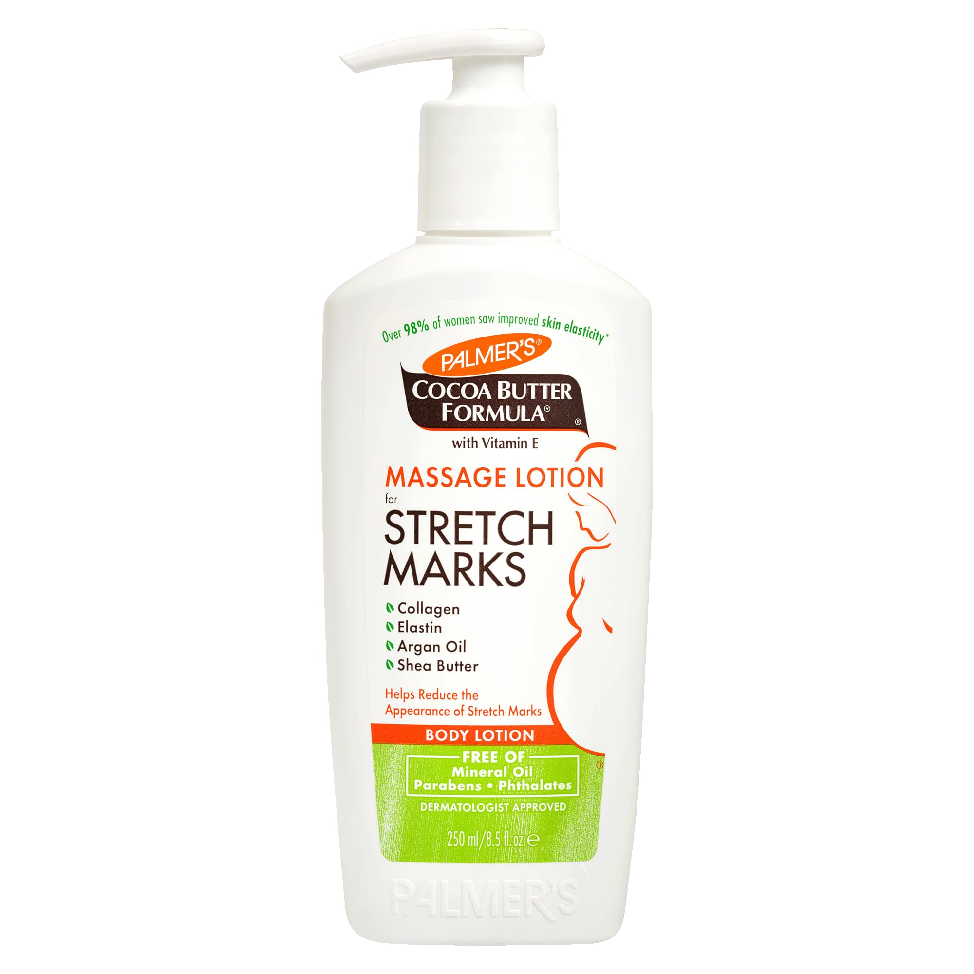 Photo 1 of Palmer's Cocoa Butter Formula Massage Lotion For Stretch Marks, Pregnancy Skin Care, Belly Cream with Collagen, Elastin, Argan OIl and Shea Butter, 8.5 Ounces