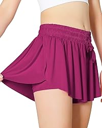 AIOIC Girls Butterfly Shorts Kids Flowy Shorts
