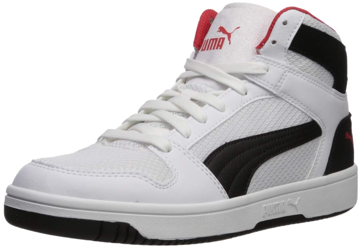 Buy PUMA Rebound Layup Shoe, Puma WhitePuma BlackHigh Risk Red, 7.5 M