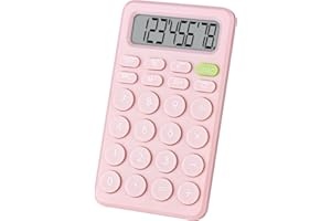 HOLOTIOEE Basic 4 Function Calculator for Students and Office: Small, Portable, and Easy-to-use - Suitable for School and Office Essentials(Pink)