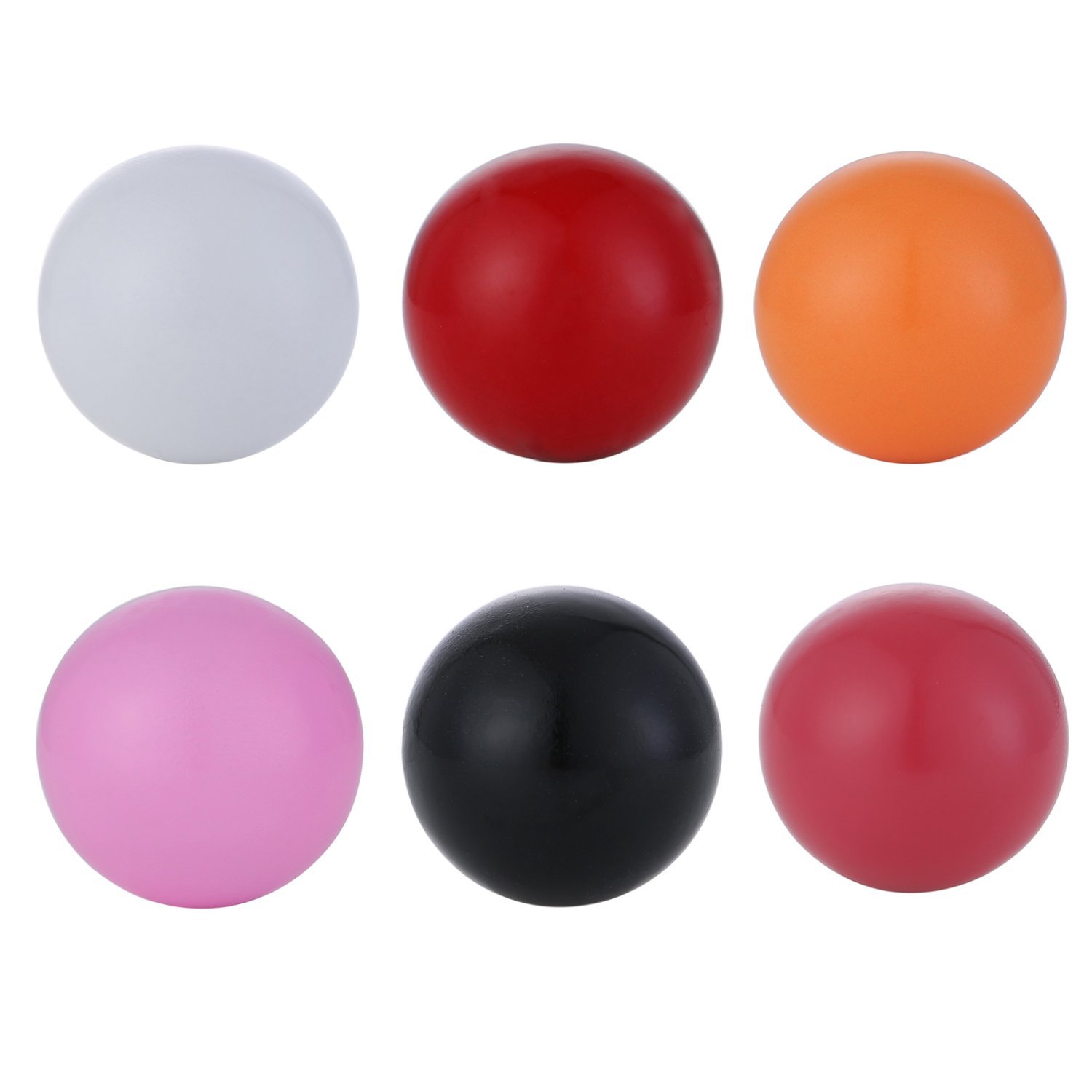 Morella Women's Angel Sound Ball Set Ø 16 mm 0.63" – 6 Balls in Red, Salmon, Pink, Orange, Black and White