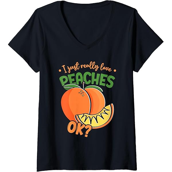 Amazon.com: Peach Lover Summer Fruit Peaches T-Shirt : Clothing