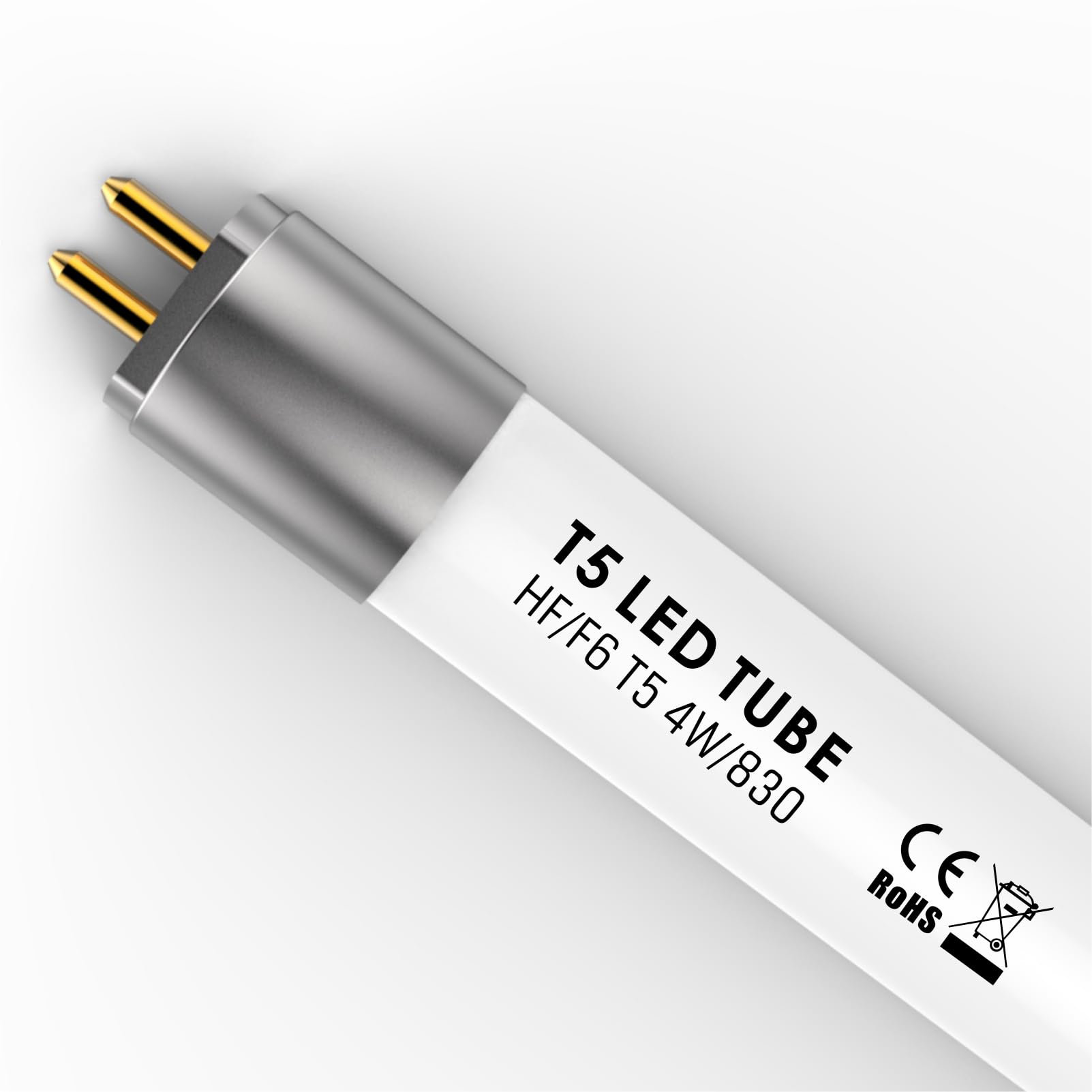 Photo 1 of IHYCTV F6T5WW LED T5 Tube 4W 9 inch Linear Fluorescent Bulb Replacement, 520 Lumen, 3000 Kelvin, Warm White, G5 Base, Plug & Play, Frosted, 1 Piece