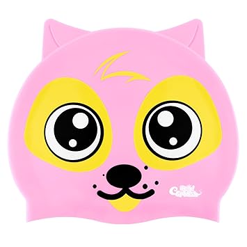 HeySplash Kinder Badekappe, Silikon Wasserdichte Badekappe mit hohen Elastizität