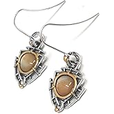 Silver Color Drop and Dangle with Glass Stone Earrings For Women