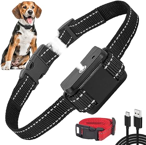 Queenmew — Collar Antiladridos, Collar Anti-Ladridos con Spray AutomÁTico para Perros, Dispositivo Adiestramiento Perros Recargables y Seguros, ...