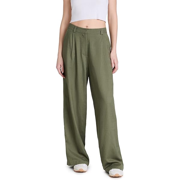 Chaps Womens Wide-Leg Olive Green Capri Pant Size 6 at Amazon