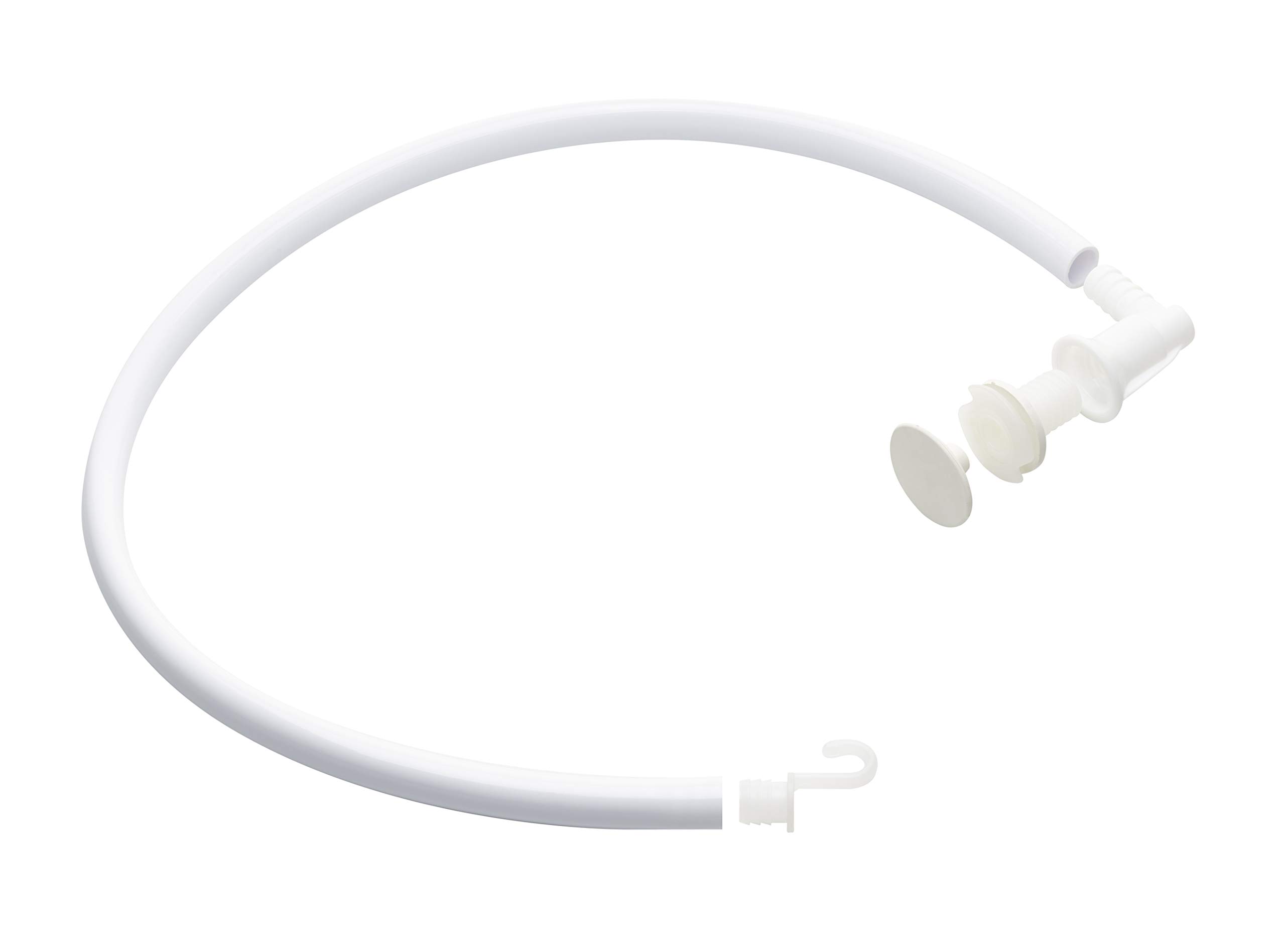 Rotho Babydesign Drain Hose for Bathtubs, For Emptying the Bath Water after Baby Bathing, 87.5 x 3.5 cm, White, 20069005101