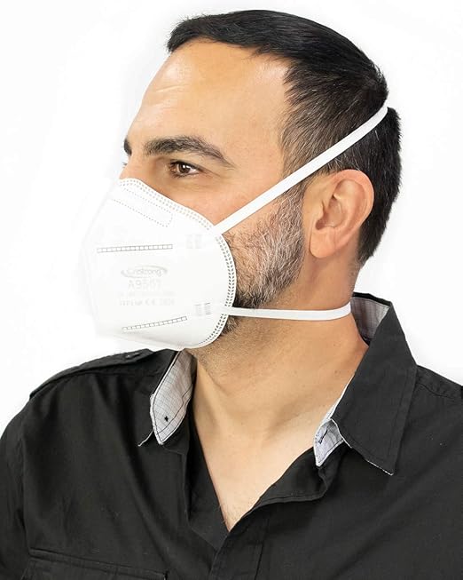 Disposable Over the Head 3Ply Face Mask (20 pack) Clothing