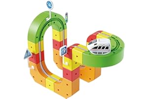 Electric Magnetic Train Track Sets – 67 PCS Click Rail Track Toy, DIY Race Car Track Building Kits with Train, STEM Toy for T