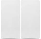 Sasma Home 2 Cot Fitted Sheets 120x60cm 100% Cotton Baby Bedding White