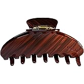 Hana Mia Hair Clip for Women, Burgundy, 4 Inches, Large Claw Clip for Thick Hair, Premium Durable Acetate, No Slip Grip, 1 Piece