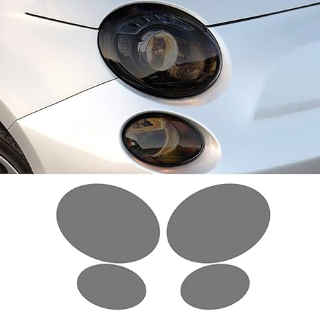 Amazon Co Jp フィアット500アバルト13用車のヘッドライトフィルムヘッドランプ透明黒tpuステッカー ホーム キッチン