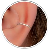 Fake Conch Hoops 20G Gold and Silver + Hammered and Plain