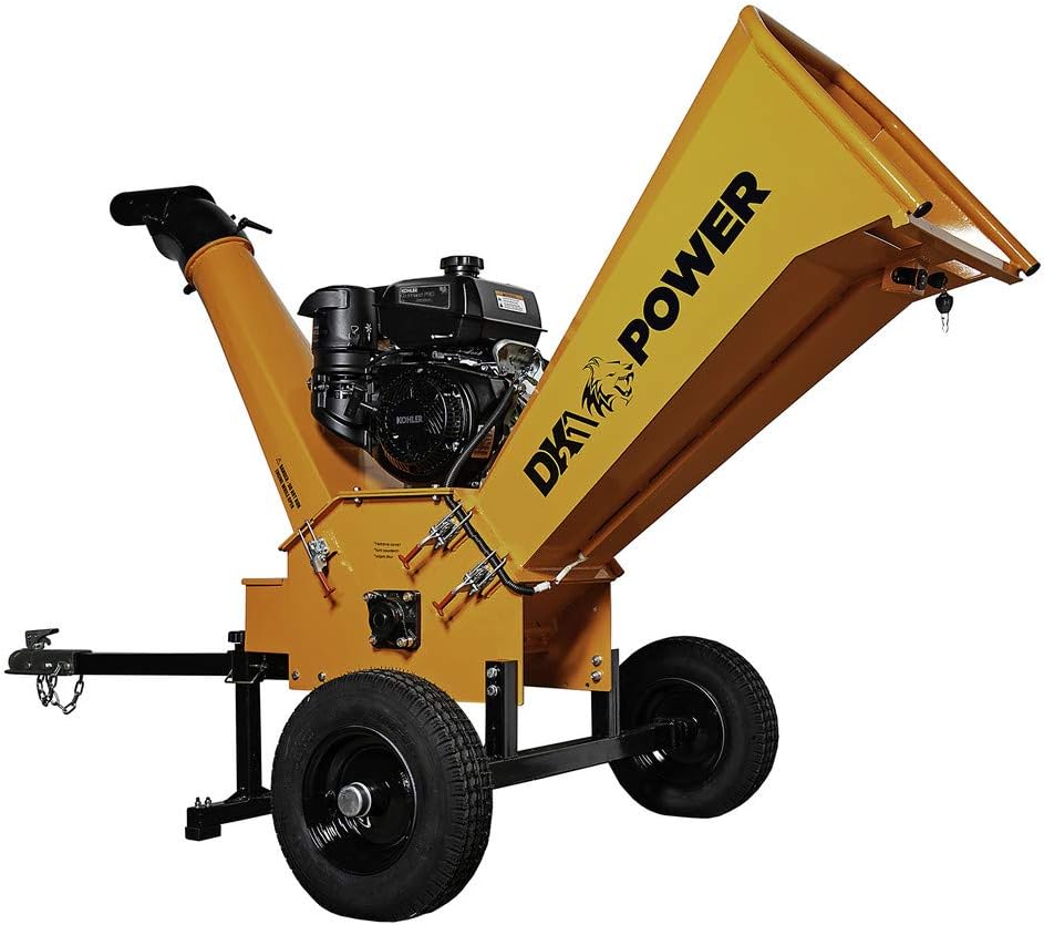 DK2 Power 9.5HP 4" Gas Powered Chipper Shredder with Kohler Engine OPC504