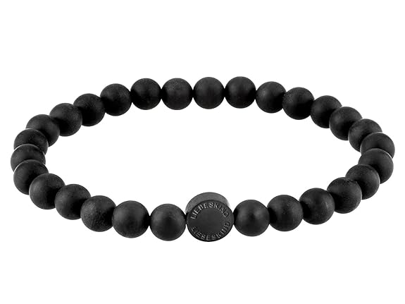 LIEBESKIND BERLIN Beads 6mm mit Logotag in Edelstahl