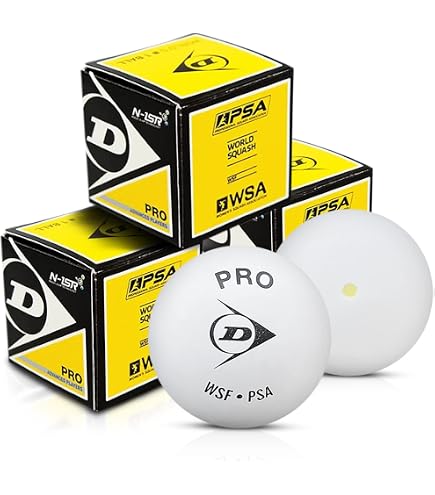 Boîte De 12 Balles De Squash DUNLOP Pro Glass Court - Officielles Fédération Mondiale