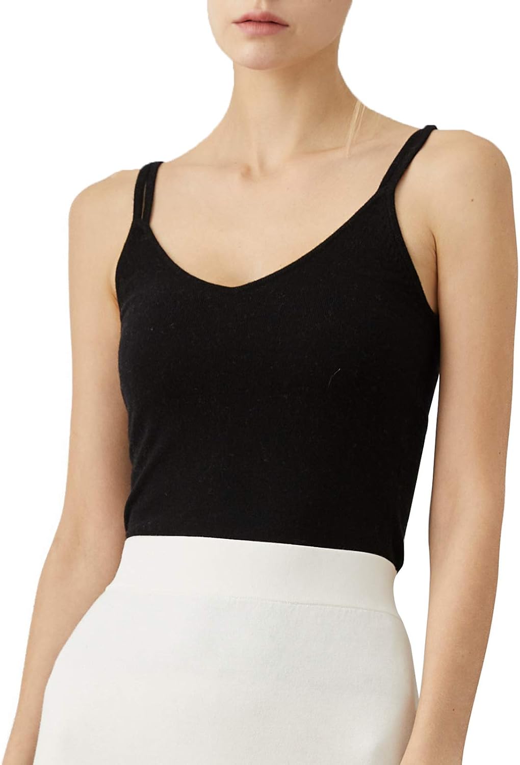 Basic Cami Women Stretch Camisole Tank Tops Thin Shoulder Strap Casual