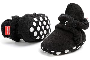 Meckior Infant Baby Boys Girls Cotton Booties Winter Fleece Warm Cozy Socks Soft Bottom Newborn Toddler First Walkers Crib Sh