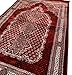 Modefa Turkish Islamic Prayer Rug - Soft & Comfortable Prayer Mat - Muslim Janamaz Sajada - Plush Velvet Praying Carpet for Men and Women - Ramadan or Eid Gift - Geometric Floral Ipek (Red)