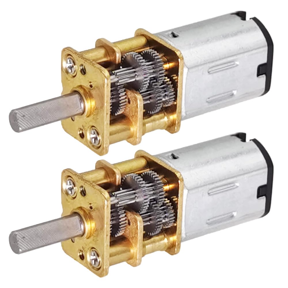 2Pcs DC 12V 100RPM GA12 N20 Small Gear Motor 3-12V