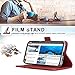 FYY [Genuine Leather Wallet Case for Samsung Galaxy S8+ Plus 2017, Handmade Flip Folio Wallet Case with Kickstand Card Slots Magnetic Closure for Samsung Galaxy S8+ Plus 2017 Wine Red
