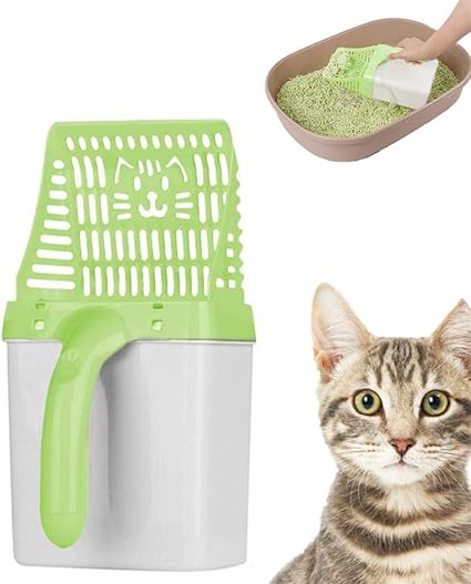 Shulishishop Pelle A Litiere Pour Chat Pelle A Litiere Chat Poop Scoop Cat Litter Cat Litter Scoop With Stand Cat Scooper Litter Tray Scoop Plastic Litter Scoop Green Amazon Fr Cuisine Maison