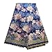 BlueSky 5 Yards/Lot Latest African Nigerian French lace Fabric Embroidered Beading and Rhinestones for Wedding Party (Blue)
