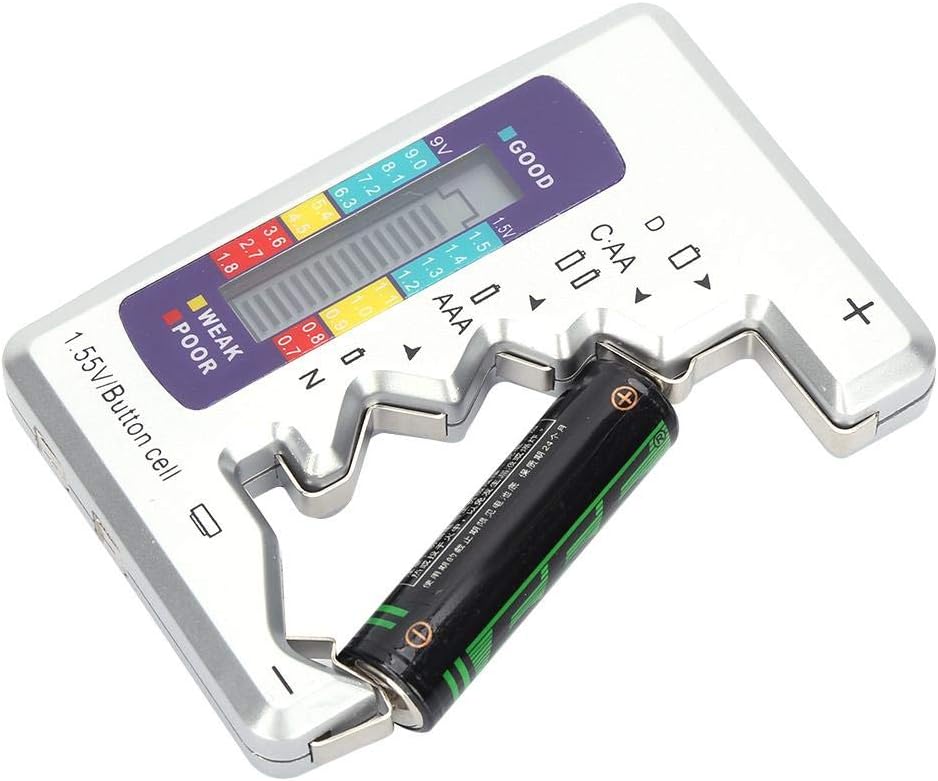 Digital Battery Tester, Battery Capacity Detector Controller Button Batteries Battery Measurer Button Batteries 90 x 60mm - Image 3