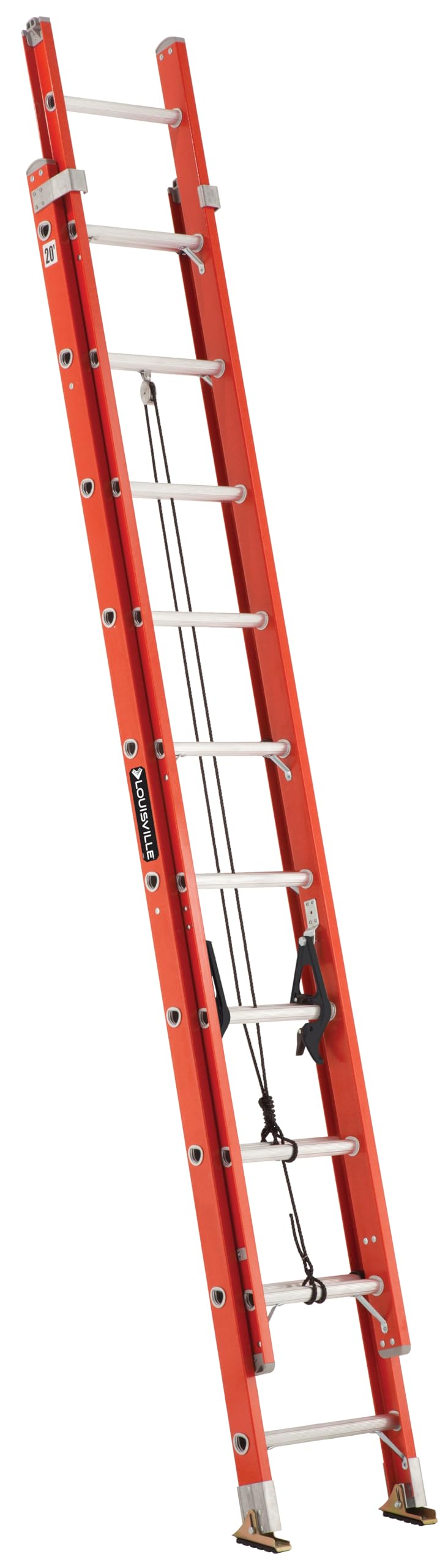 Photo 1 of Louisville Ladder 20-foot Fiberglass Extension Ladder, 300-Pound Load Capacity, Type IA, FE3220