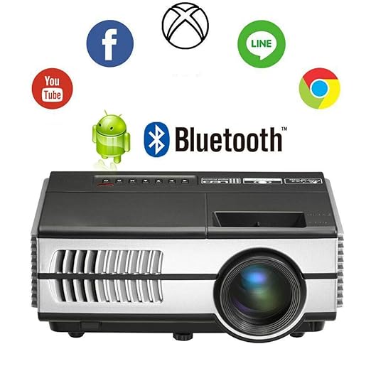 AI LIFE Mini proyector LCD inalámbrico con Bluetooth WiFi HD Smart ...