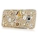 S8 Plus Case,Samsung Galaxy S8 Plus Case 3D Handmade Bling Gold Diamond Bag Flowers Silver Crown with Shiny Sparkle Rhinestone Gems Crystal Clear Full Body Protection Hard PC Cover by Mavis's Diary