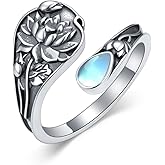 Dorunmo Spoon Rings for Women 925 Sterling Silver Spoon Rings Vintage Thumb Rings Jewelry Gifts for Women Men