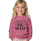 AG AGUU Promoted to Big Sister Sweatshirts Toddler Baby Girl Announcement Big Sis Pullover Crewneck Shirts Fall Tops Clothes
