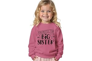 AG AGUU Promoted to Big Sister Sweatshirts Toddler Baby Girl Announcement Big Sis Pullover Crewneck Shirts Fall Tops Clothes