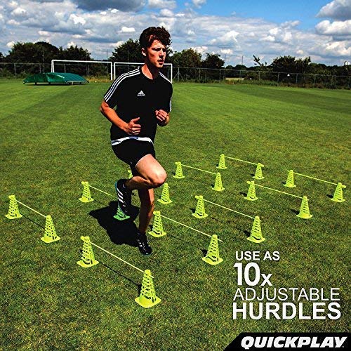 QUICKPLAY PRO Speed + Agility Set, MultiSport Training Agility Poles