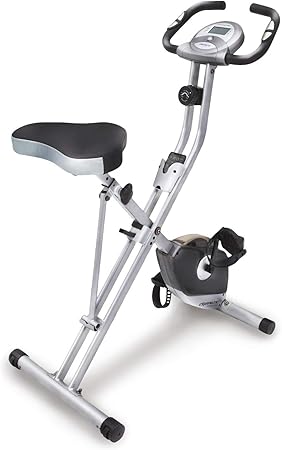 Exerpeutic Folding Magnetic Upright Exercise Bike with Pulse, 31.0' L x 19.0' W x 46.0' H (1200)