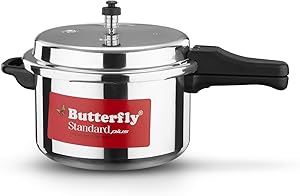 Butterfly SP-7.5L Standard Plus Aluminum Pressure Cooker, 7.5-Liter