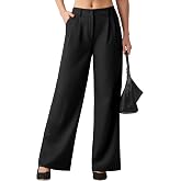CHEERYAH Women's Work Pants Wide Leg 2025 Dress Pants Casual Slacks Office Pants High Waisted with Pockets 28"/30"/32"