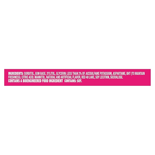 TRIDENT MEGA BUBBLEGUM SUGAR-FREE CHEWING GUM, 9 PACKS OF 10 PIECES (90 TOTAL PIECES)