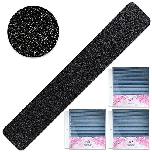 Pana Black Nail Files Jumbo Size (Grit: 100 x 100, 3 Packs of 50 Pieces = 150 Pieces) USA Professional Emery Board JUMBO Size Blue Center Nail Files