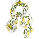Vftphvr Women Long Silk Scarf, Large Stole Headscarf Satin Shawl Chiffon Sunscreen Wrap
