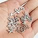 Naler Antique Silver Mixed Charms Pendants for DIY Jewelry Making and Crafting, 120 Pieces