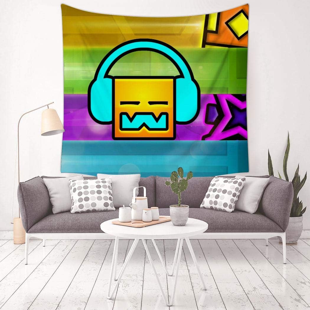 FG7SS6AA5 Colorful Cube Geo-metry Tapestries Decor Wall Hanging Art Tapestry Mural Bedroom Living Room Tablecloth