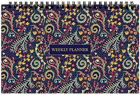 Chambers of Ink PS3 Desk Planner (9.3 * 5.5 inches) Size, Undated 52 Tear Off Sheets, Multicolor