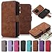 Galaxy Note 5 Case, Note 5 Case iNNEXT Note 5 Wallet Case Premium PU Leather Folio Book Style Multiple Card Slots Cash Pocket with Magnetic Closure Case Cover for Samsung Galaxy Note 5
