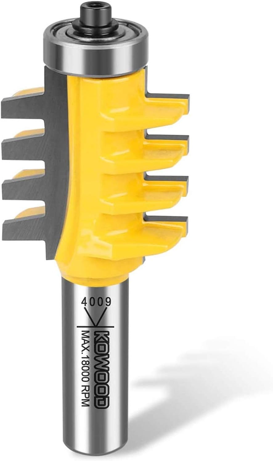 Kowood 1/2 Shank Reversible Finger Glue Joint Router Bit for
