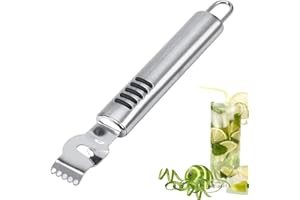 Lemon Zester Grater, Stainless Steel Lemon Zester Grater Orange Peeling Tool Orange Citrus Peeler Lemon Zest Peeler Cocktails